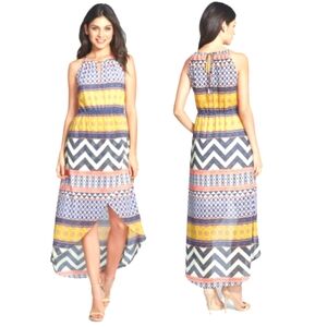 Anthropologie Sanctuary Capetown High Low Maxi Multicolor Dress Size M